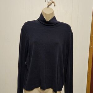 JONES NEW YORK M pit to pit  20 1/2 length 21 EX COND Navy Blue